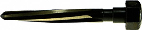 Bridge Reamer: High Speed Steel, Black & Gold, 1 1/16 in Reamer Size, 5 Flutes