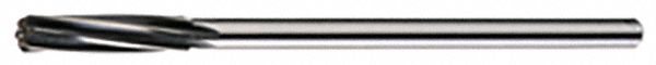 High-Speed Steel Chucking Reamer With Straight Shank: 0.4375, 23/64 in Shank Dia, 7/16 in