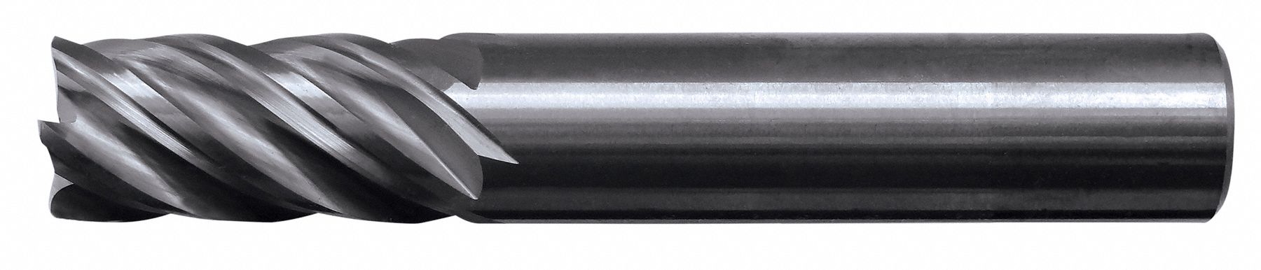 Corner Radius End Mill: Carbide, 5 Flute, 1" Mill Dia, 1-1/2" LOC, 0.015" Rad, 4" OAL