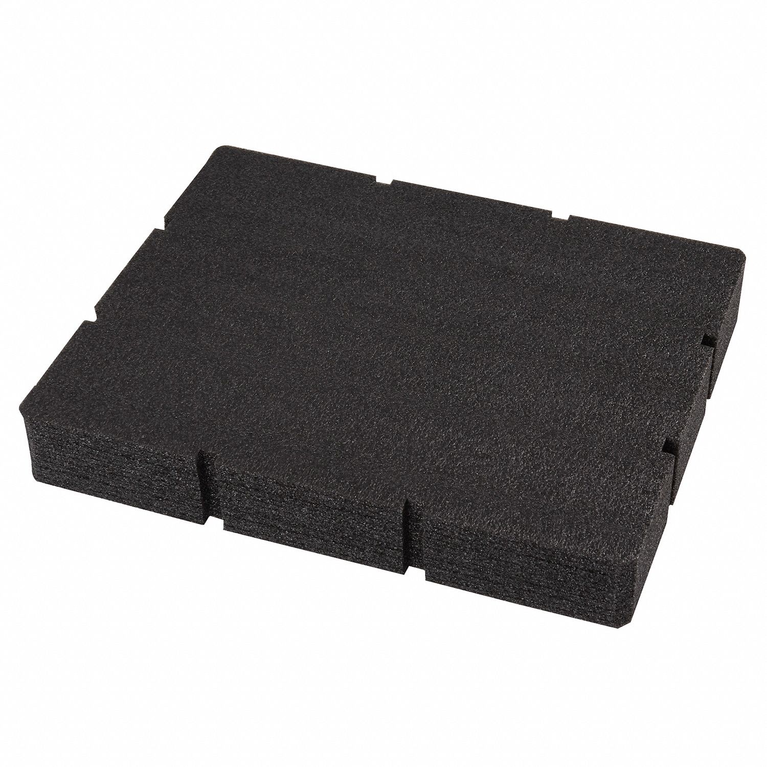 Foam Insert: 16 5/16 in W x 4 13/16 in H x 12 1/2 in L, Foam, Black