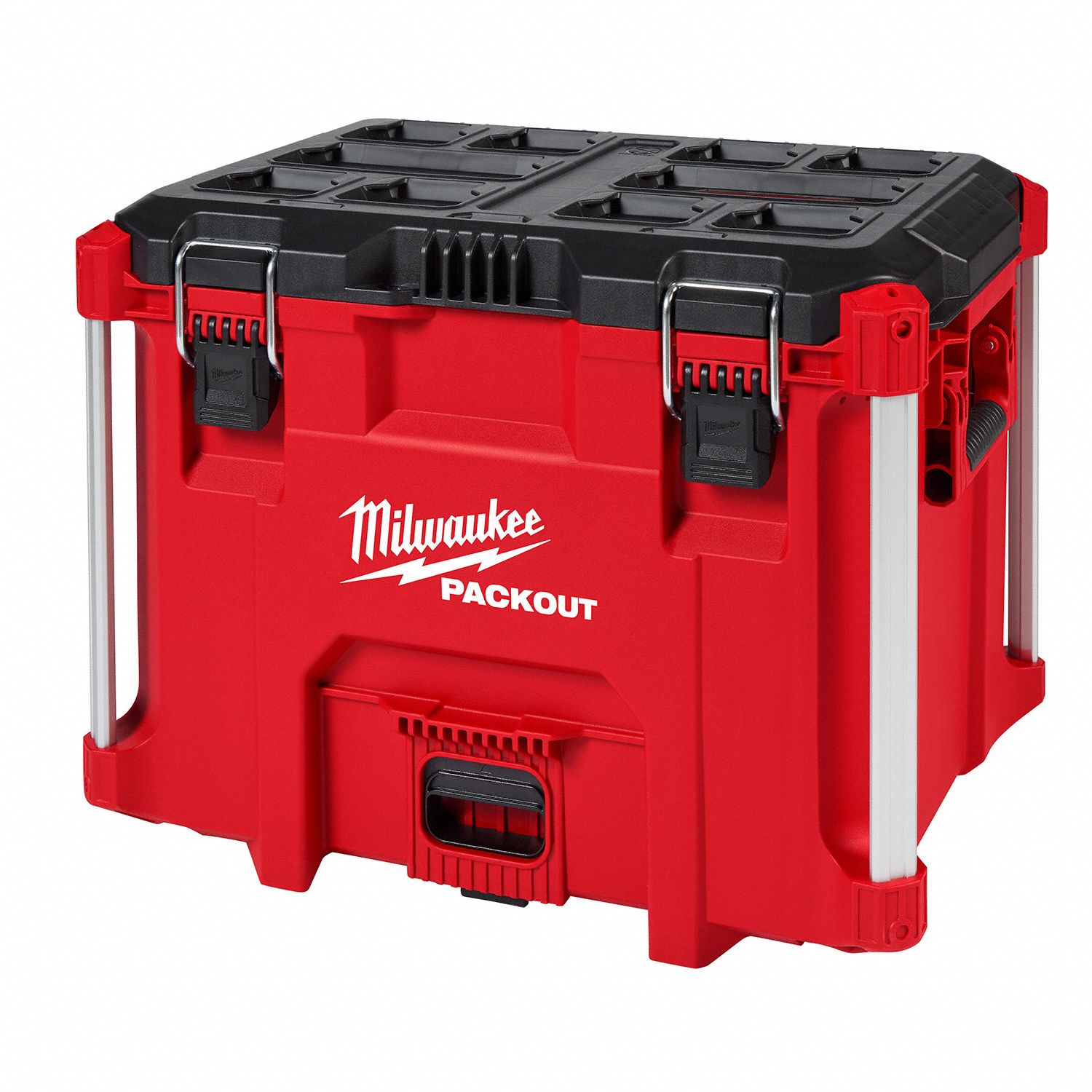 TOOL BOX,PLASTIC,15 1/2X16 29/32 IN,RED