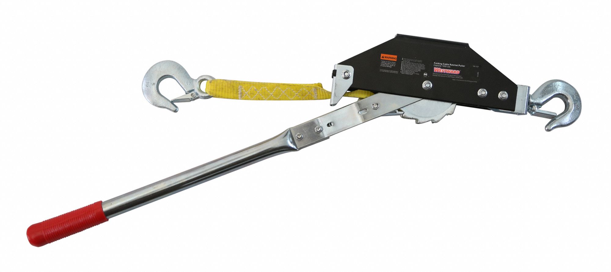 WESTWARD, 1,000 lb Load Capacity, 8 ft Hoist Lift,  Ratchet Puller