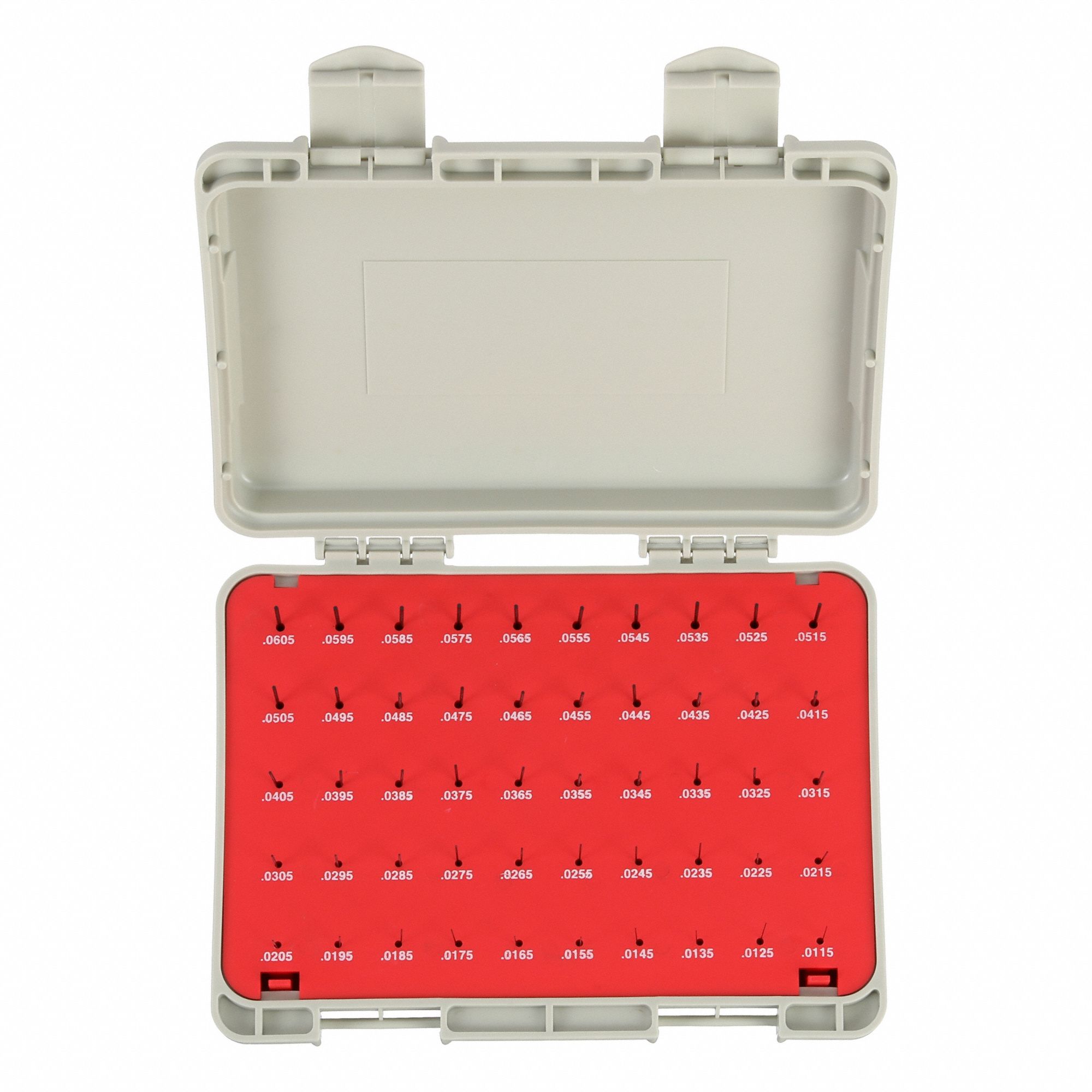 Pin Gauge Set: Go (Plus), 0.0115 in to 0.0605 in, 0.001 in Dia Increment