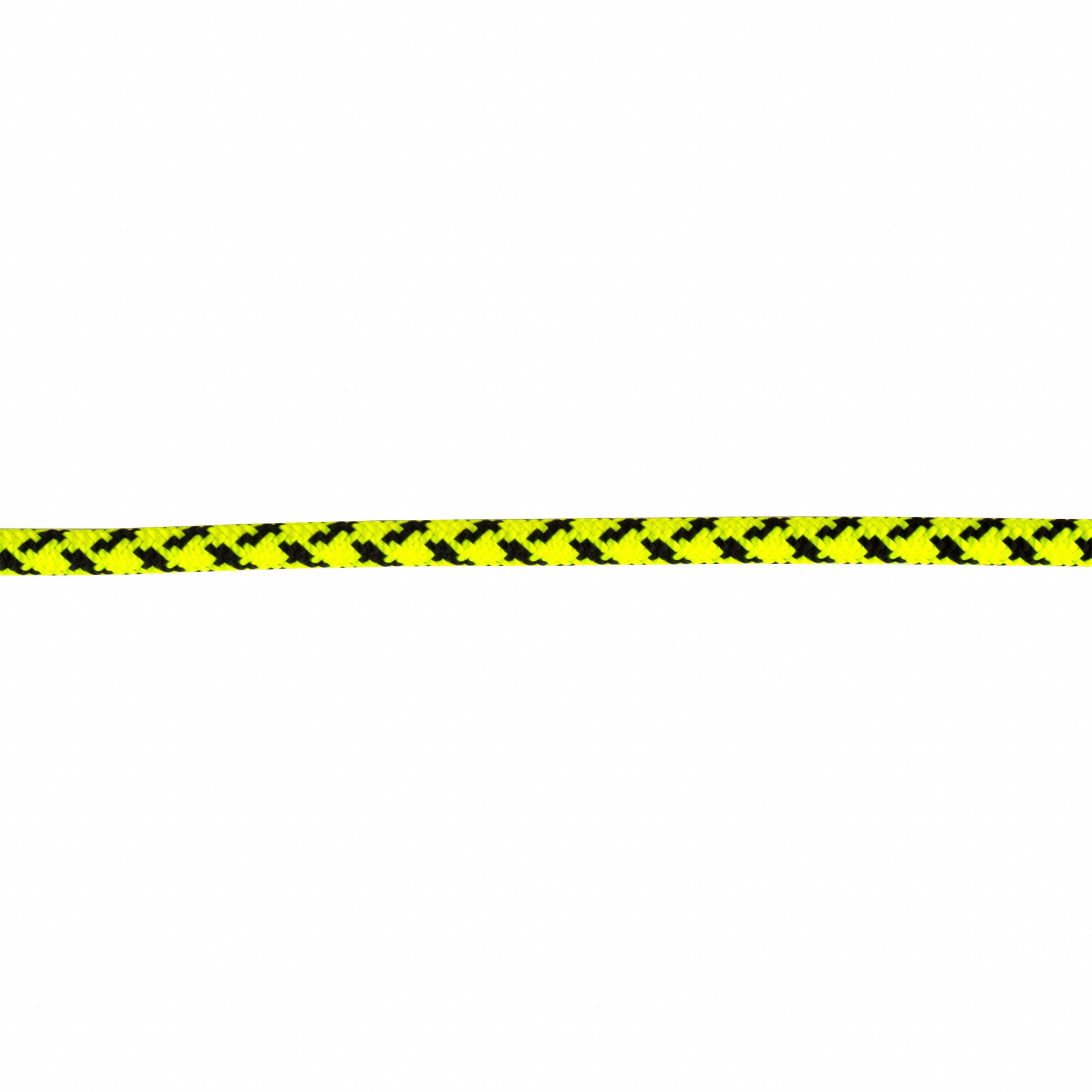 General Purpose Utility Rope: Kernmantle, 1/4 in Dia, 195 lb Working Load Limit, Nylon