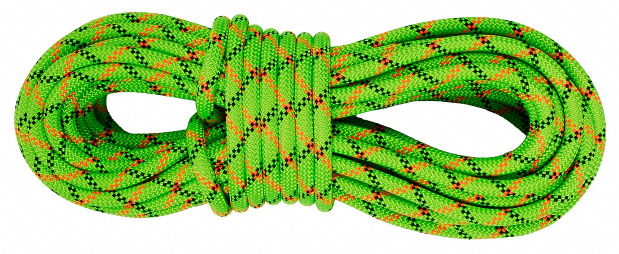 1/2 in Rope Dia, Neon Green, Static Rope 61LC40WP125190183 Grainger
