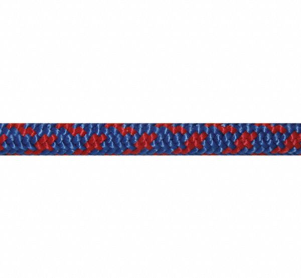 General Purpose Utility Rope: Kernmantle, 6 mm Dia, 195 lb Working Load Limit, Nylon, Nylon