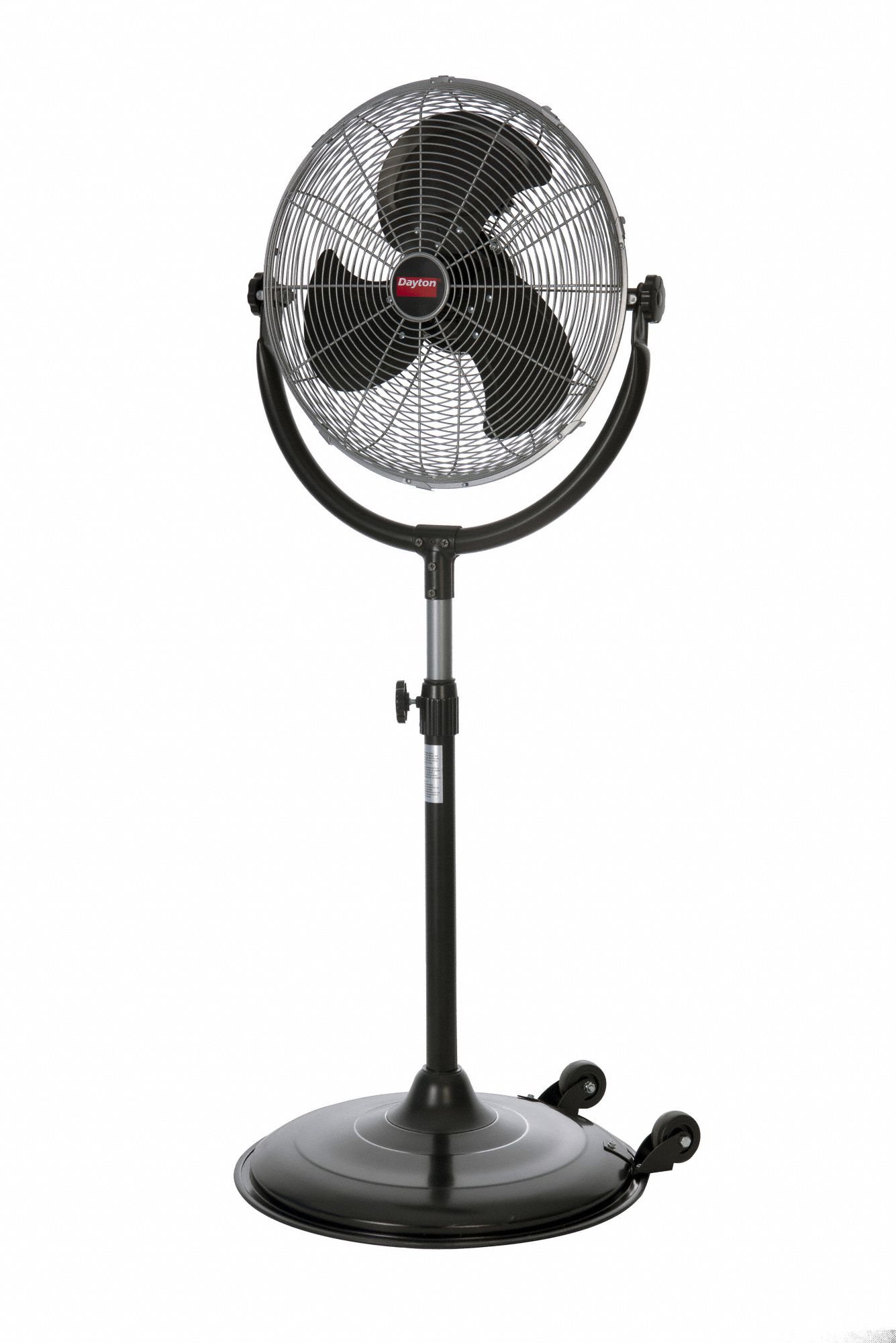 Star Fans Tripod 16'' Oscillating Floor Fan, Black, image size:1335x2000