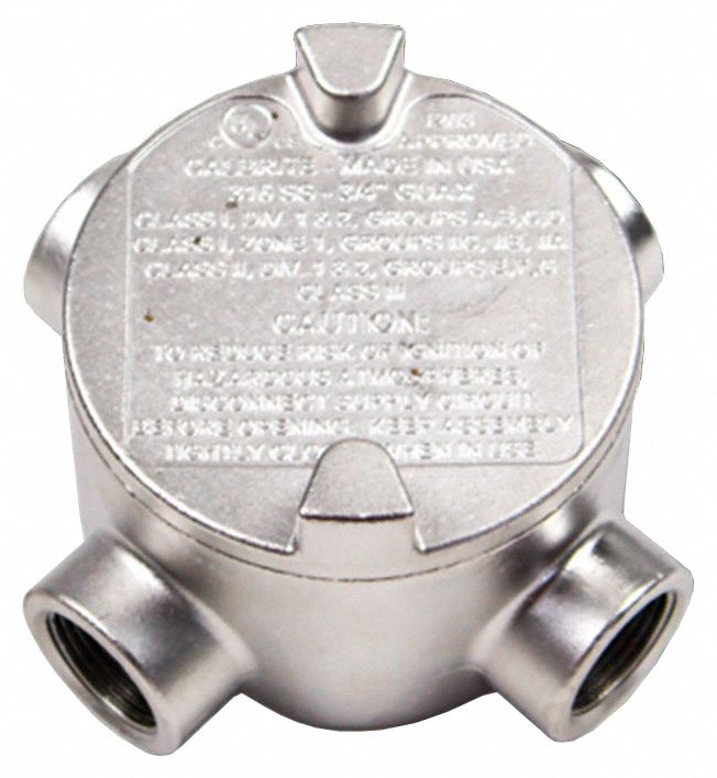 Conduit Outlet Body, SS, Trd Sz 1in