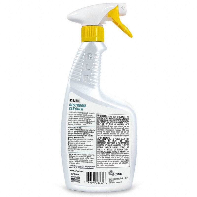 CLR PRO Bathroom Cleaner Trigger Spray Bottle, 32 oz Container Size