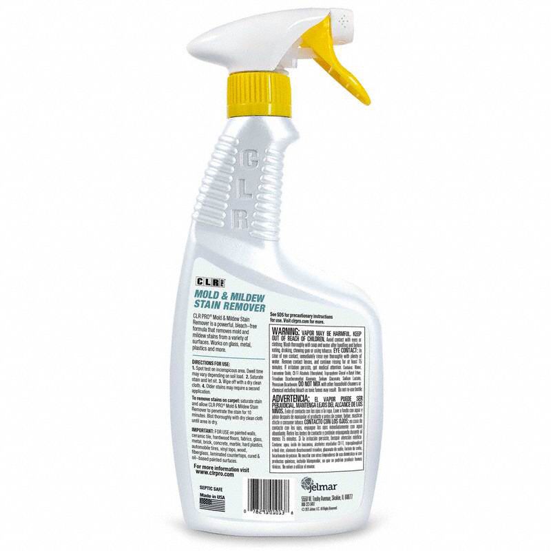 CLR PRO Bleach-Free Mold and Mildew Remover: Trigger Spray Bottle, 32 ...