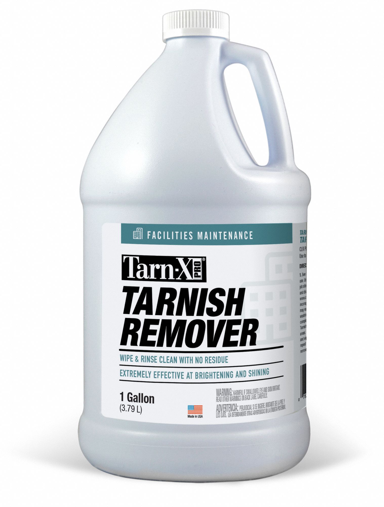 Tarnish Remover: Jug, 1 gal Container Size, Ready to Use, Liquid, Acidic