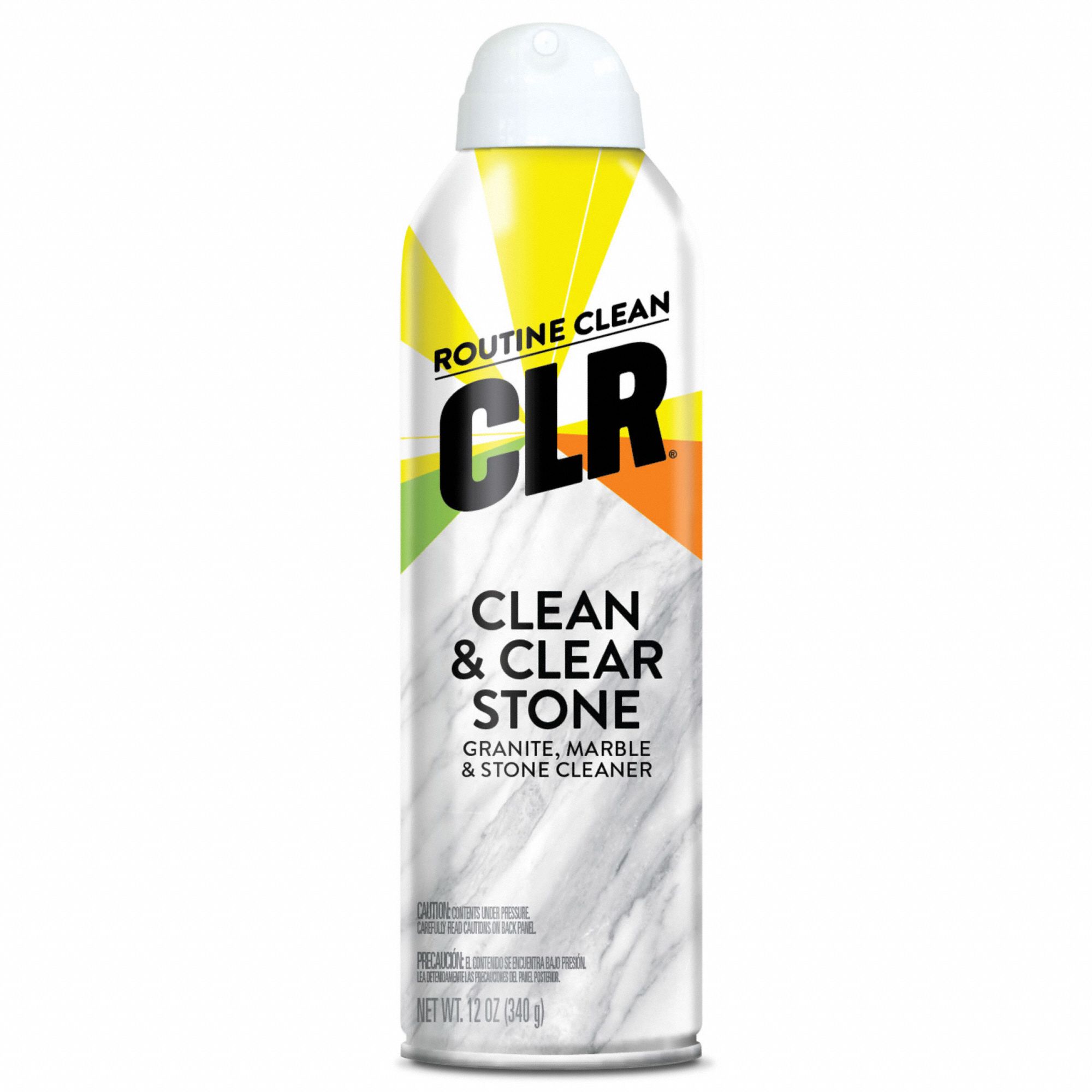 Stone Cleaner: Aerosol Spray Can, 12 oz Container Size, Ready to Use, Liquid, Fresh