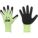 COATED GLOVES, XL (10), ANSI CUT LEVEL A3, DIPPED PALM, PUR, SANDY, HI-VIS