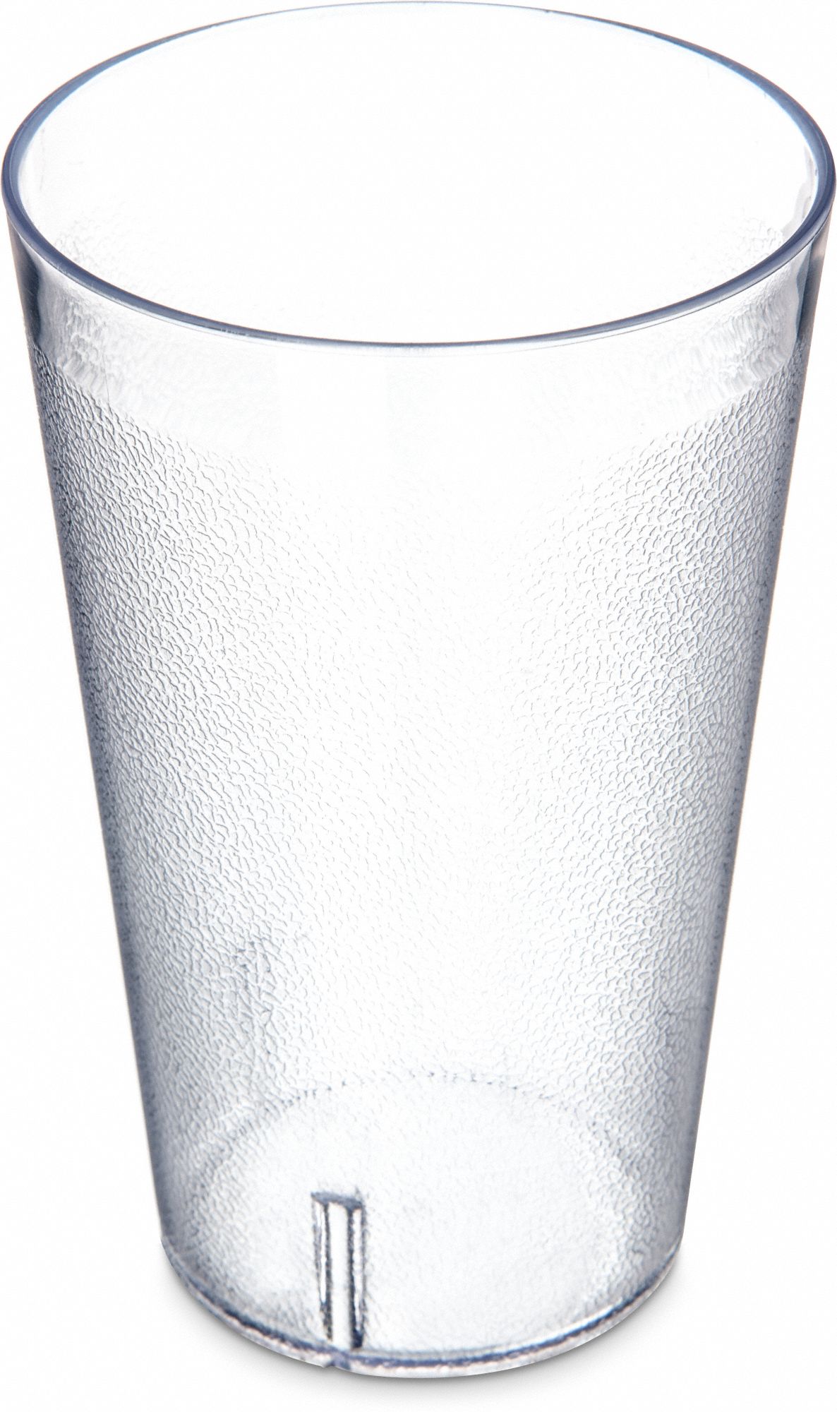 Tumbler: Pebbled, 32.4 fl oz Capacity, Clear, SAN, 4 1/8 in Dia, 6 5/8 in Overall Ht, Clear