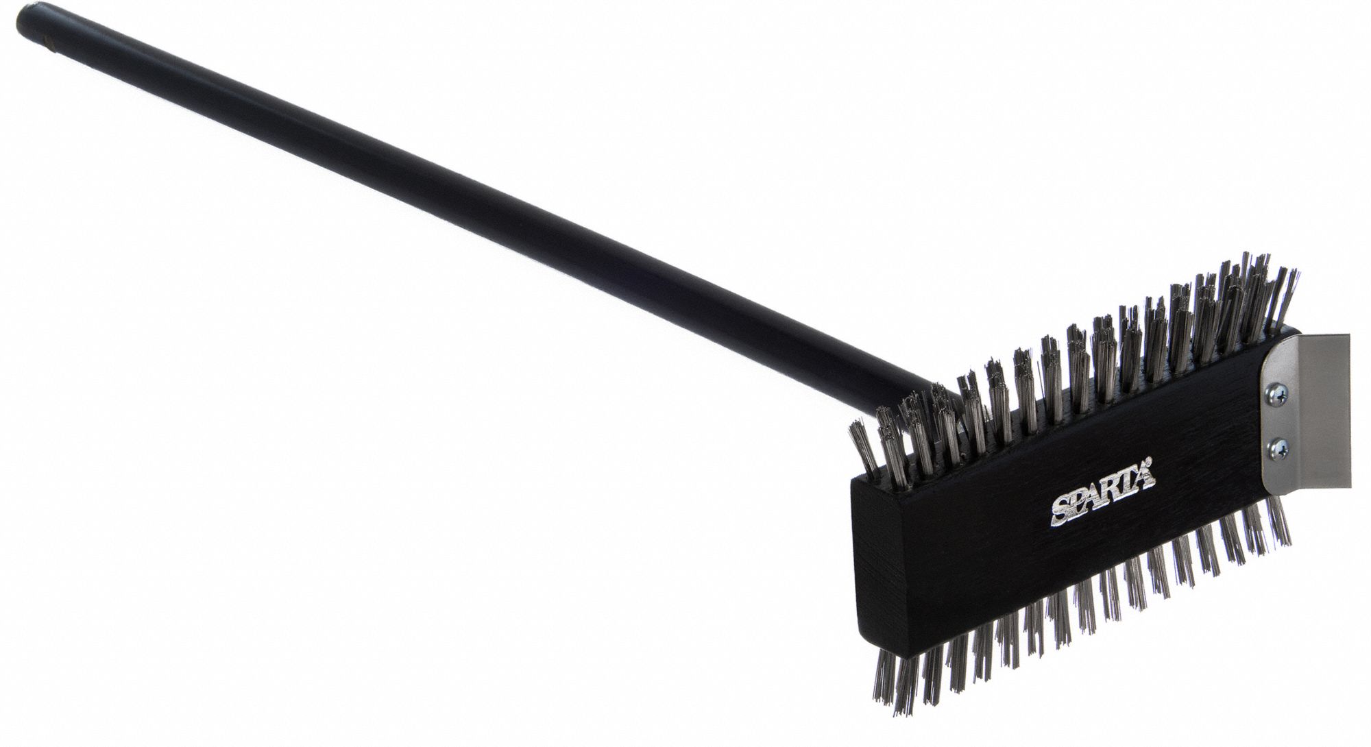 CARLISLE, 30 1/2 in Overall Lg, Metal Bristles, Grill Brush and Scraper