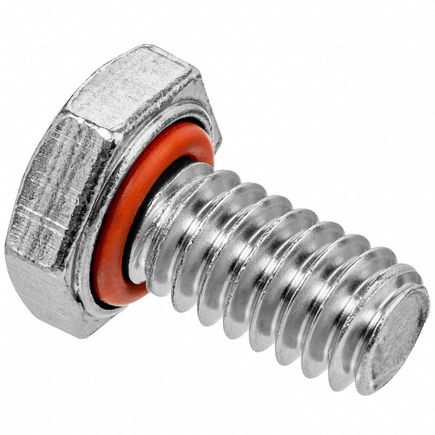 USA SEALING SelfSealing Hex Head Bolt Stainless Steel, 188, Plain, 5/16"18 Thread Size, 1 1/