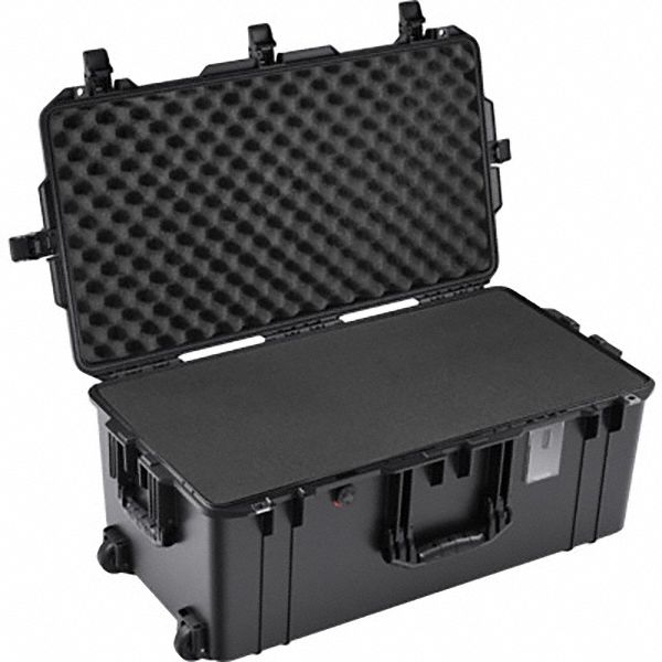 Protective Case: 14 1/8 in x 28 1/8 in x 11 3/4 in Inside, Convoluted/Pick and Pluck/Solid