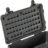 PELICAN Black MOLLE Panel for Pelican 1510 Case: 13 in x 15 in, 54 Openings, Twist Cam Locks, Black