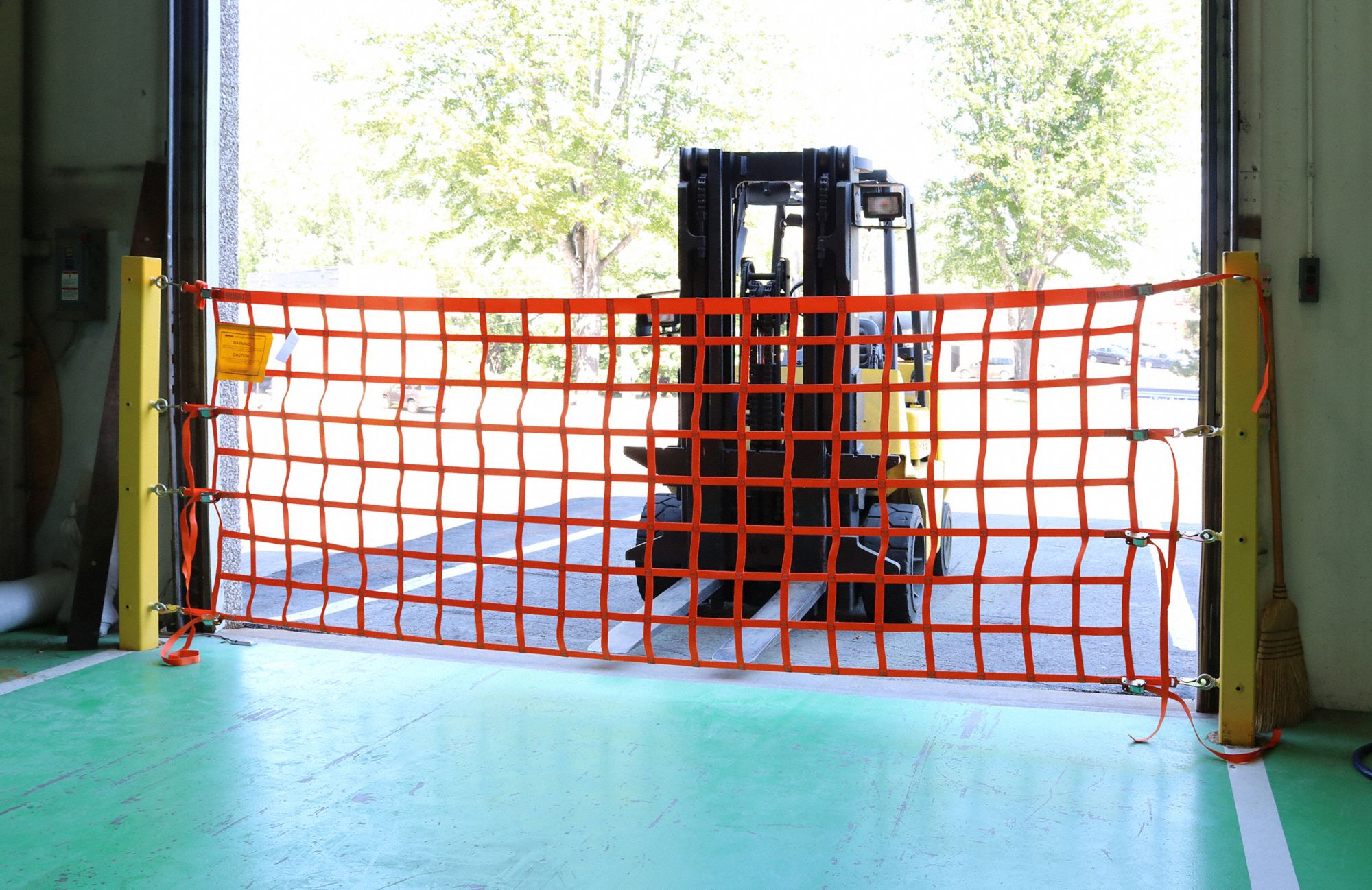Above Ground, Polyester, Loading Dock Safety Barrier Net 61NJ66