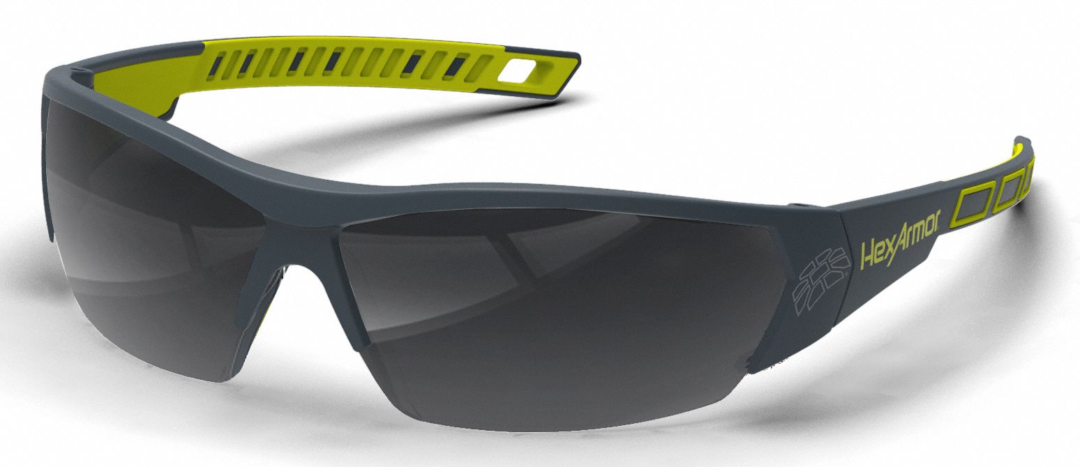 Safety Glasses: Frameless, Anti-Fog/Hard Coat/Photochromic/TruShield®, Dielectric/Vented