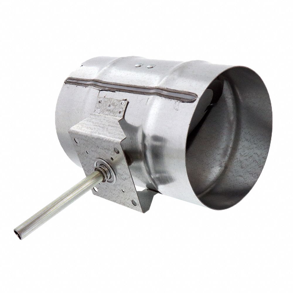 Round Damper, 6 in Dia. (In.), Zone Damper 61NZ61VCDR536KIT