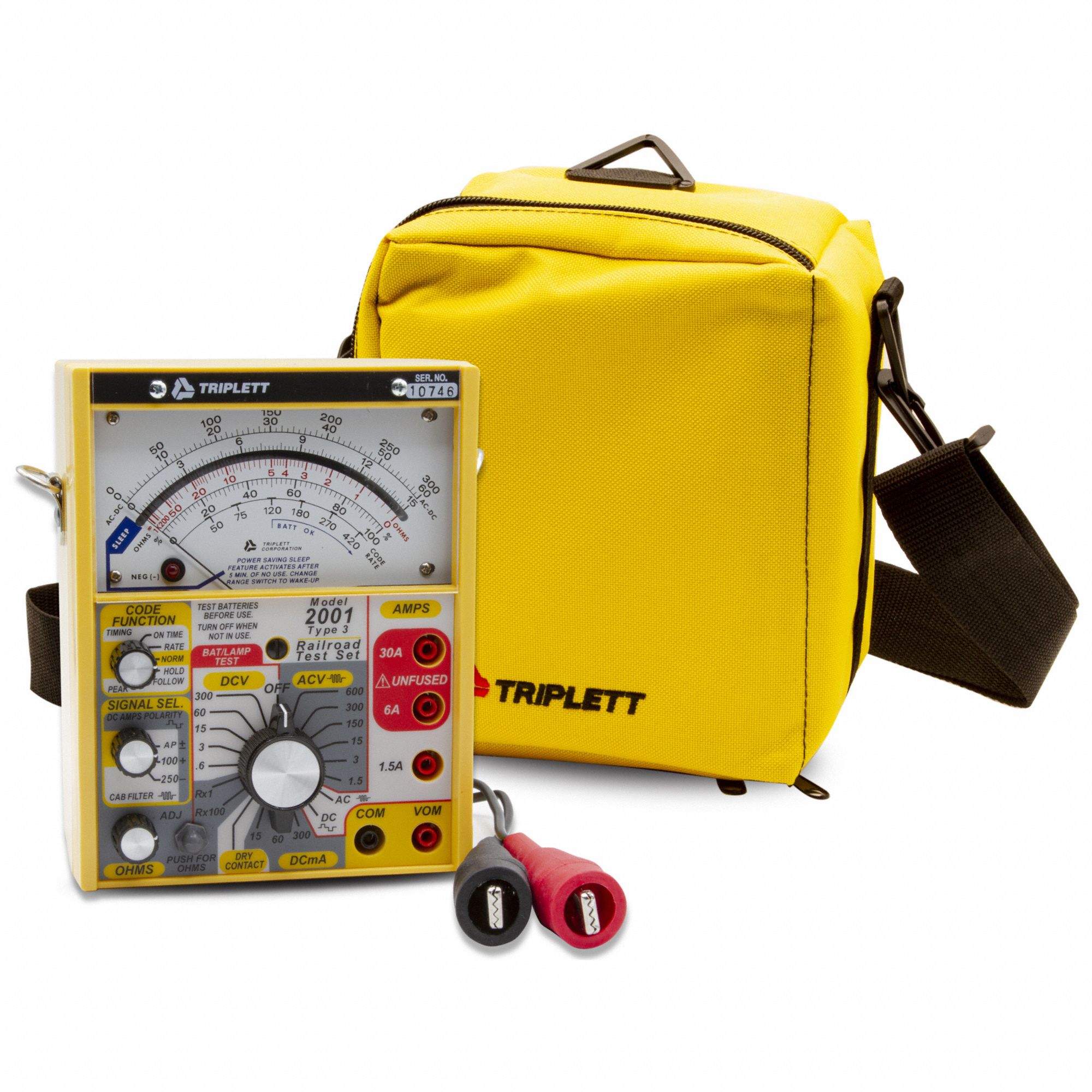 Analog Multimeter: 600 V Max AC Volt Measurement, 300 V Max DC Volt Measurement
