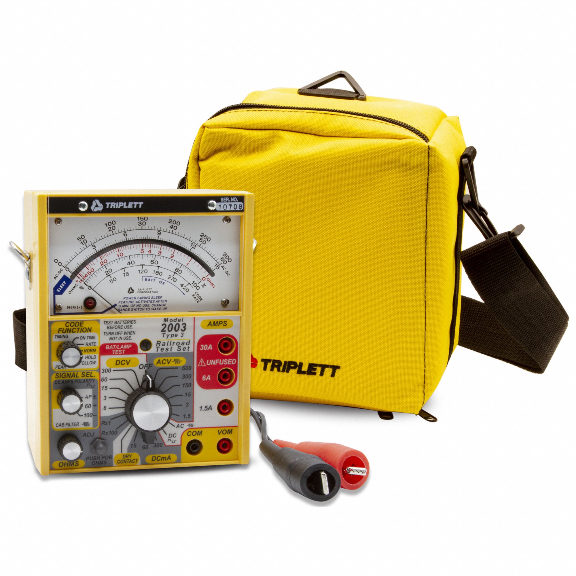 Analog Multimeter: 600 V Max AC Volt Measurement, 300 V Max DC Volt Measurement