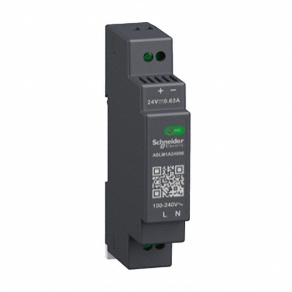 DC Power Supply: DIN Rail, 15 W Output Power - Rated, 0.625 A Current - Output, Single Phase