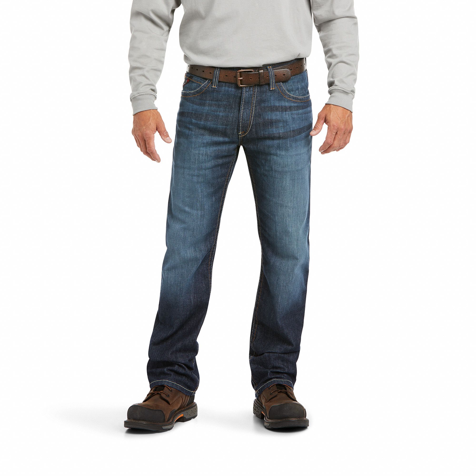 Relaxed Fit FR Jeans: 14 cal/sq cm ATPV, Men's, 32 in Waist, 32 in Inseam, Denim ( 11 oz )