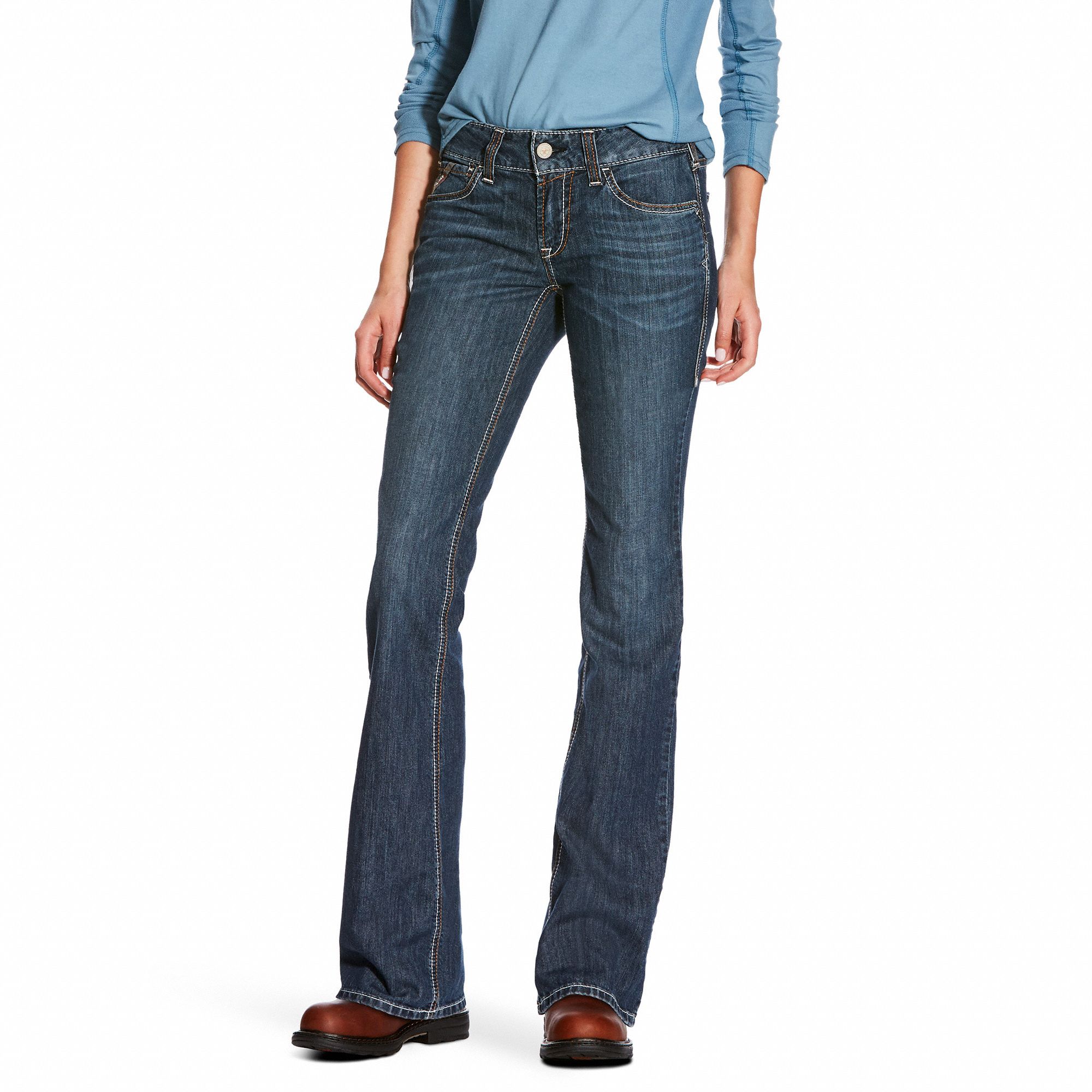 Womens FR Jean: 14 cal/sq cm ATPV, Women's, 2 Sz, 35 in Inseam, 26 in Waist, Denim ( 11 oz )
