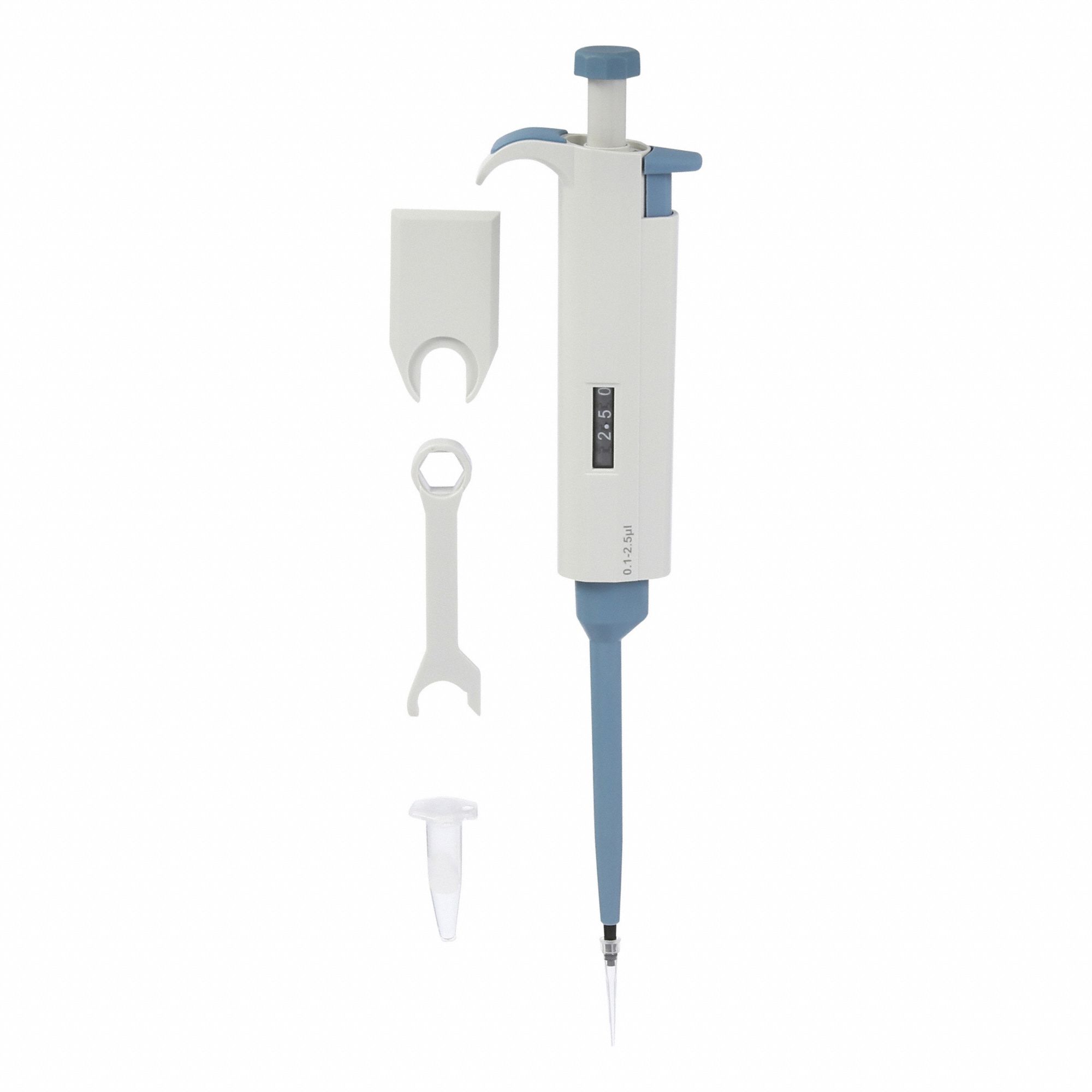 Pipette,  Single,  Adjustable,  0.1-2.5uL