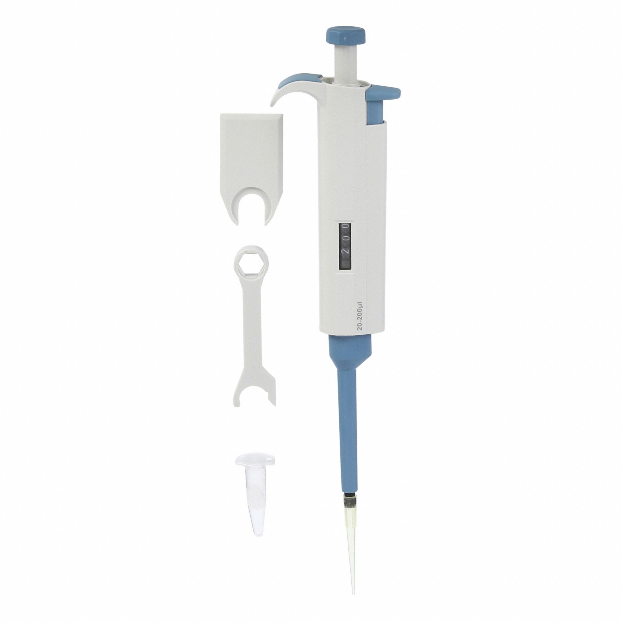 Single-Channel Pipettor: 1 Channels, 200 ul Capacity - Max, 1 ul Volume Increments