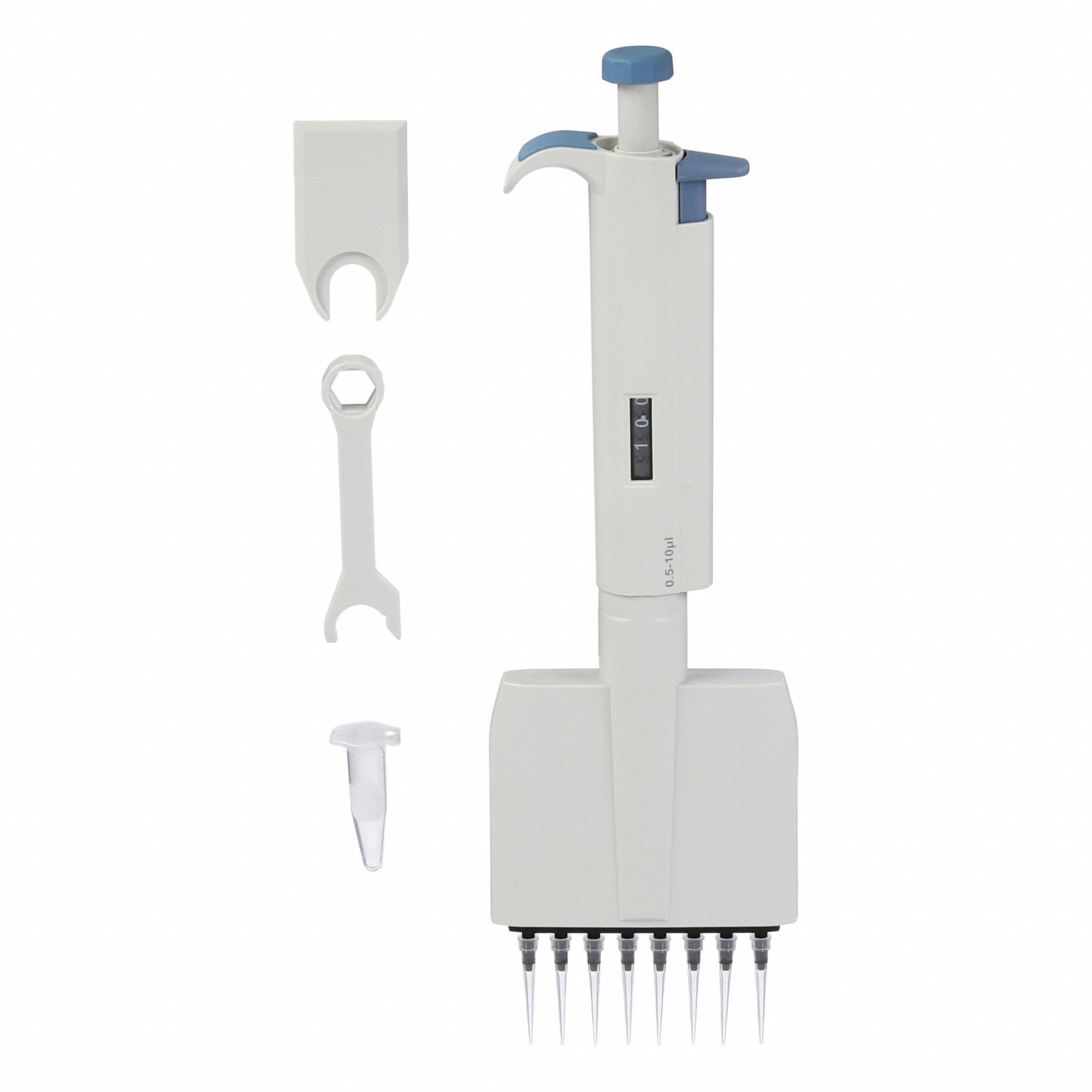 Pipette,  Eight-Channel,  0.5-10uL,  ABS