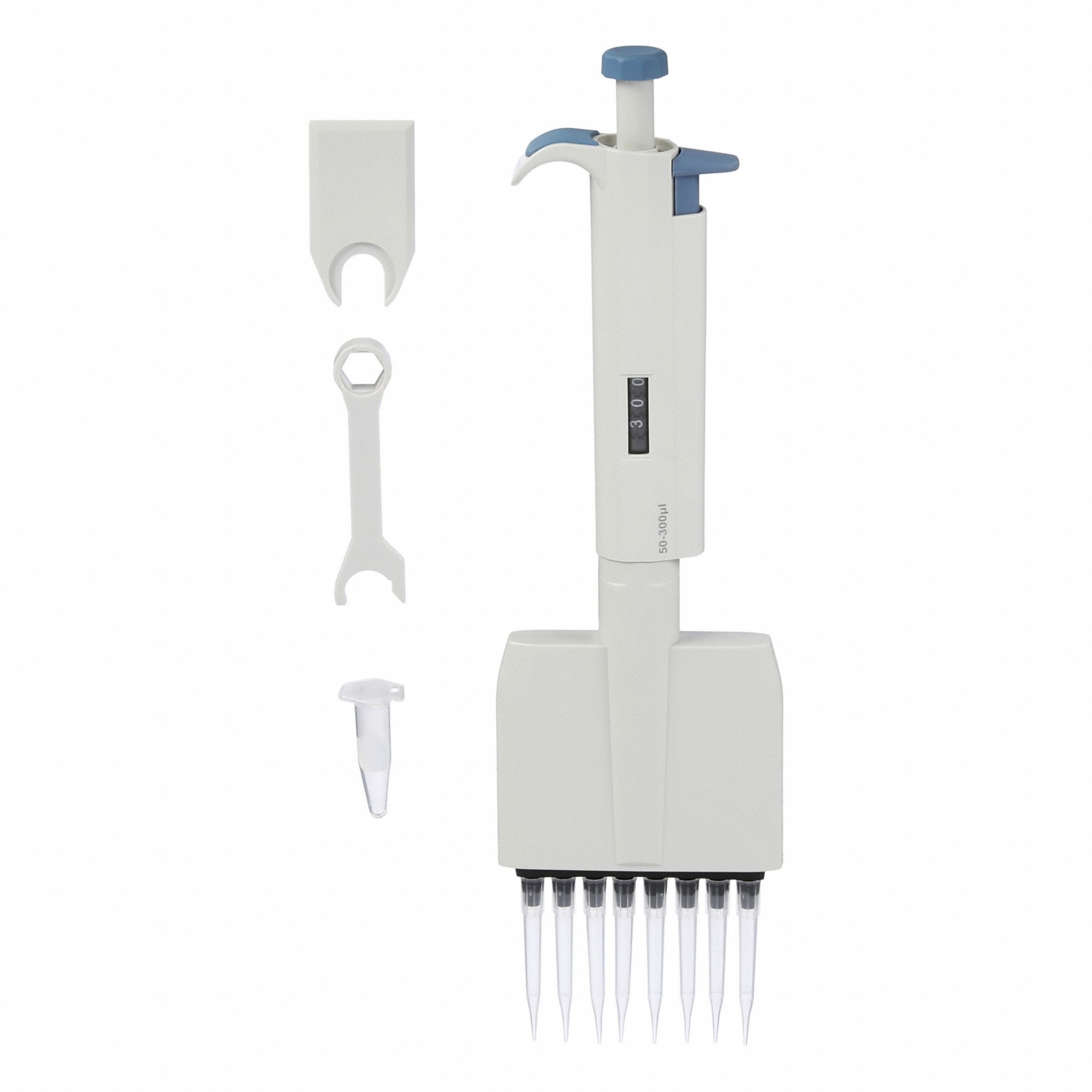 Pipette,  Eight-Channel,  50-300uL,  ABS