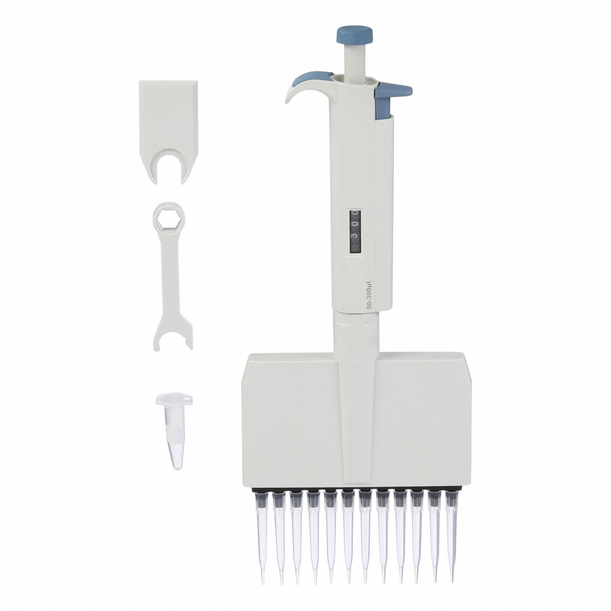 Pipette,  Twelve-Channel,  50-300uL,  ABS