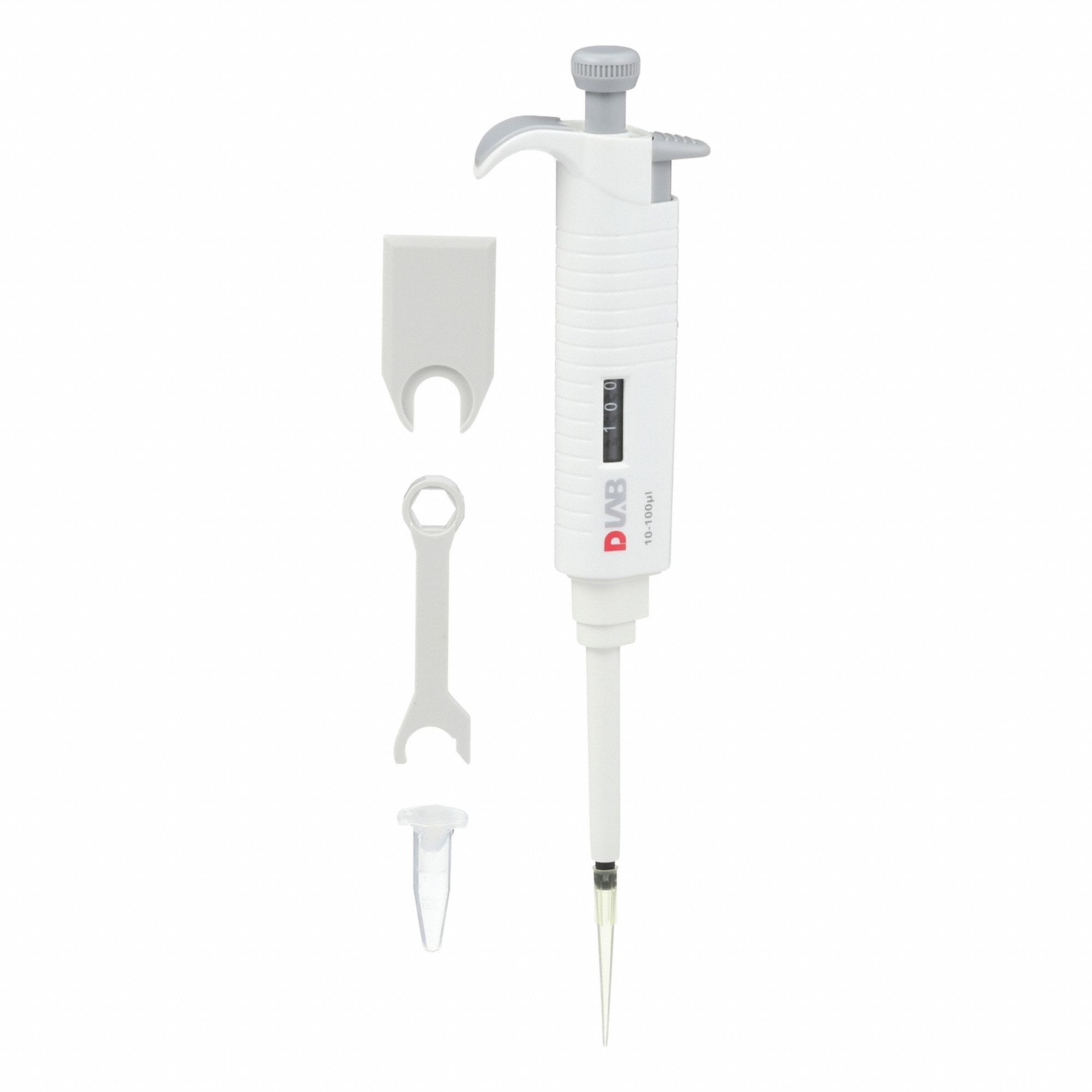 Single-Channel Pipettor: 1 Channels, 100 ul Capacity - Max, 1 ul Volume Increments