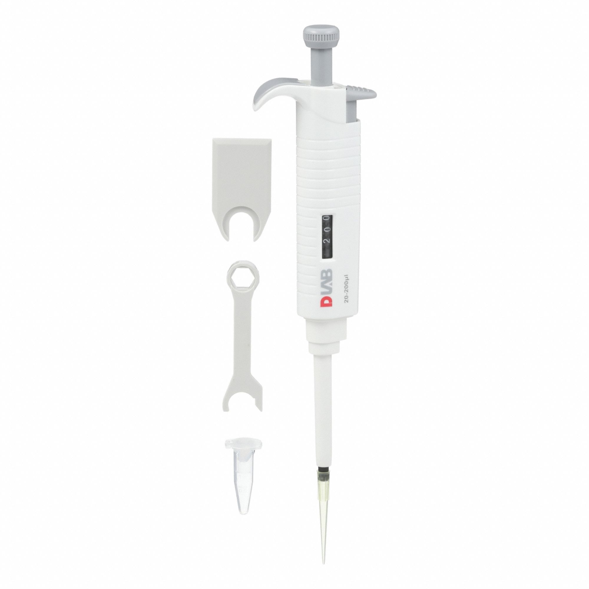 Single-Channel Pipettor: 1 Channels, 200 ul Capacity - Max, 1 ul Volume Increments