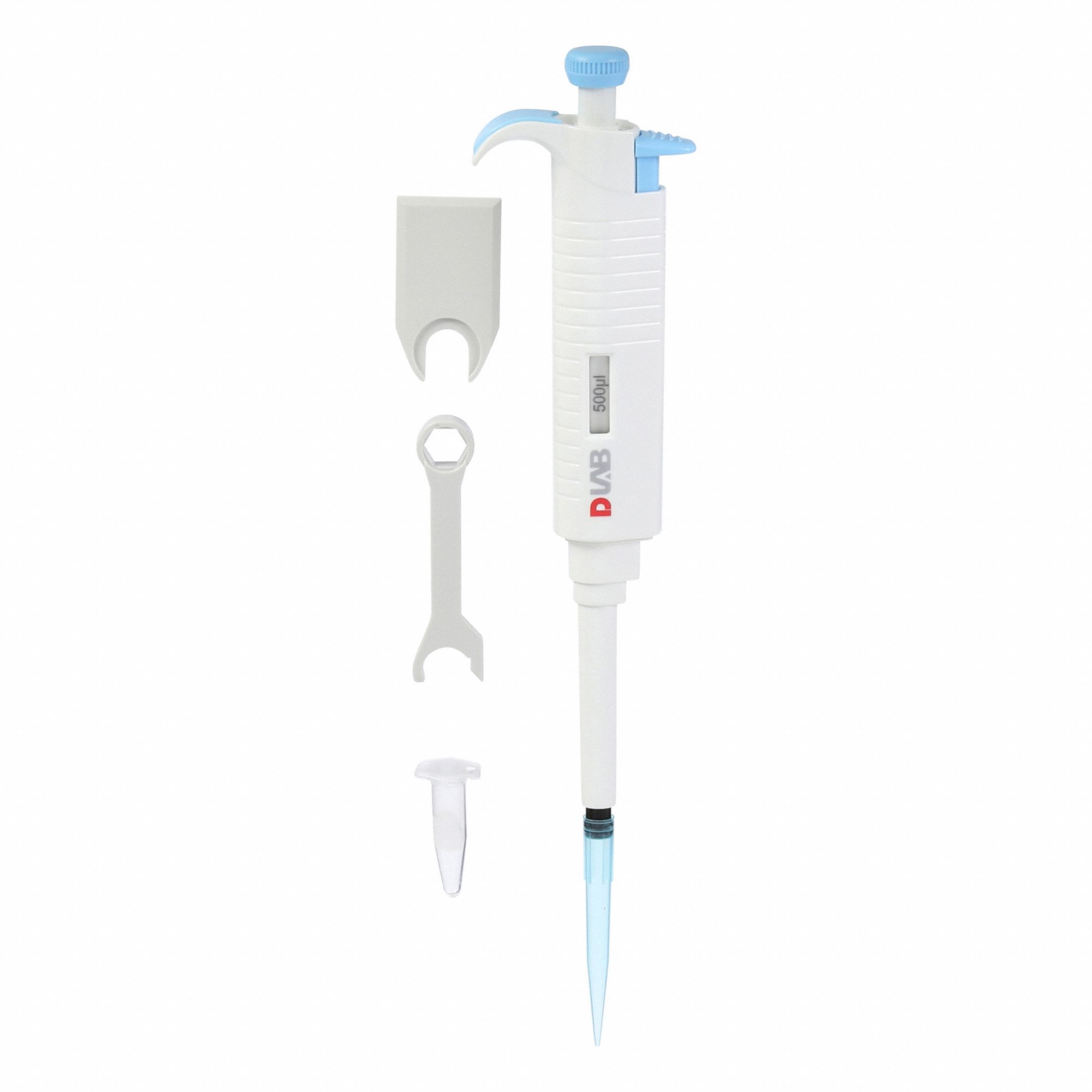 Single-Channel Pipettor: 1 Channels, 500 ul Capacity - Max, Manual Fixed Volume, 0.3% Accuracy