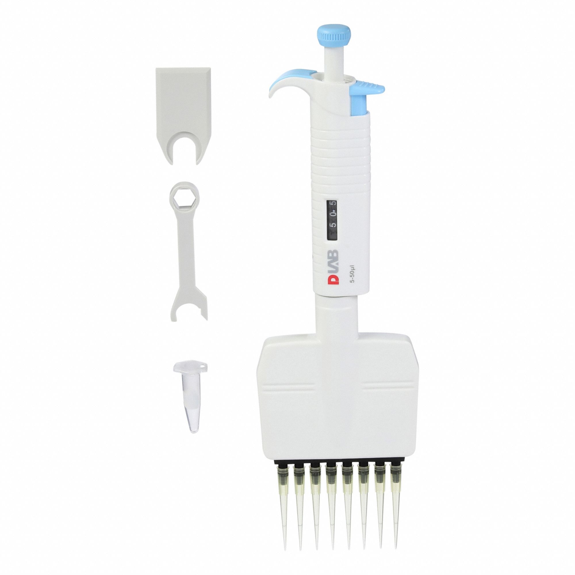 Micropipette Plus,  8,  Chan 5-50uL
