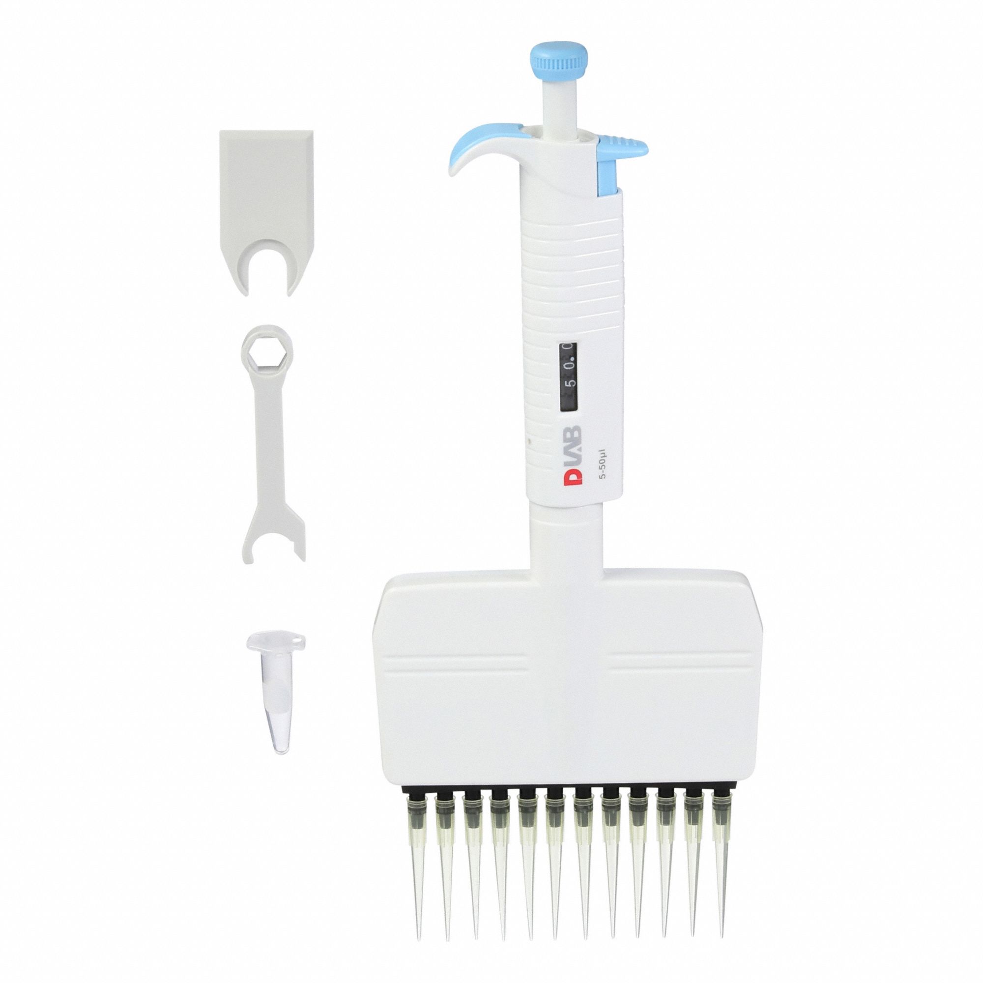 Micropipette Plus,  12,  Chan 5-50uL