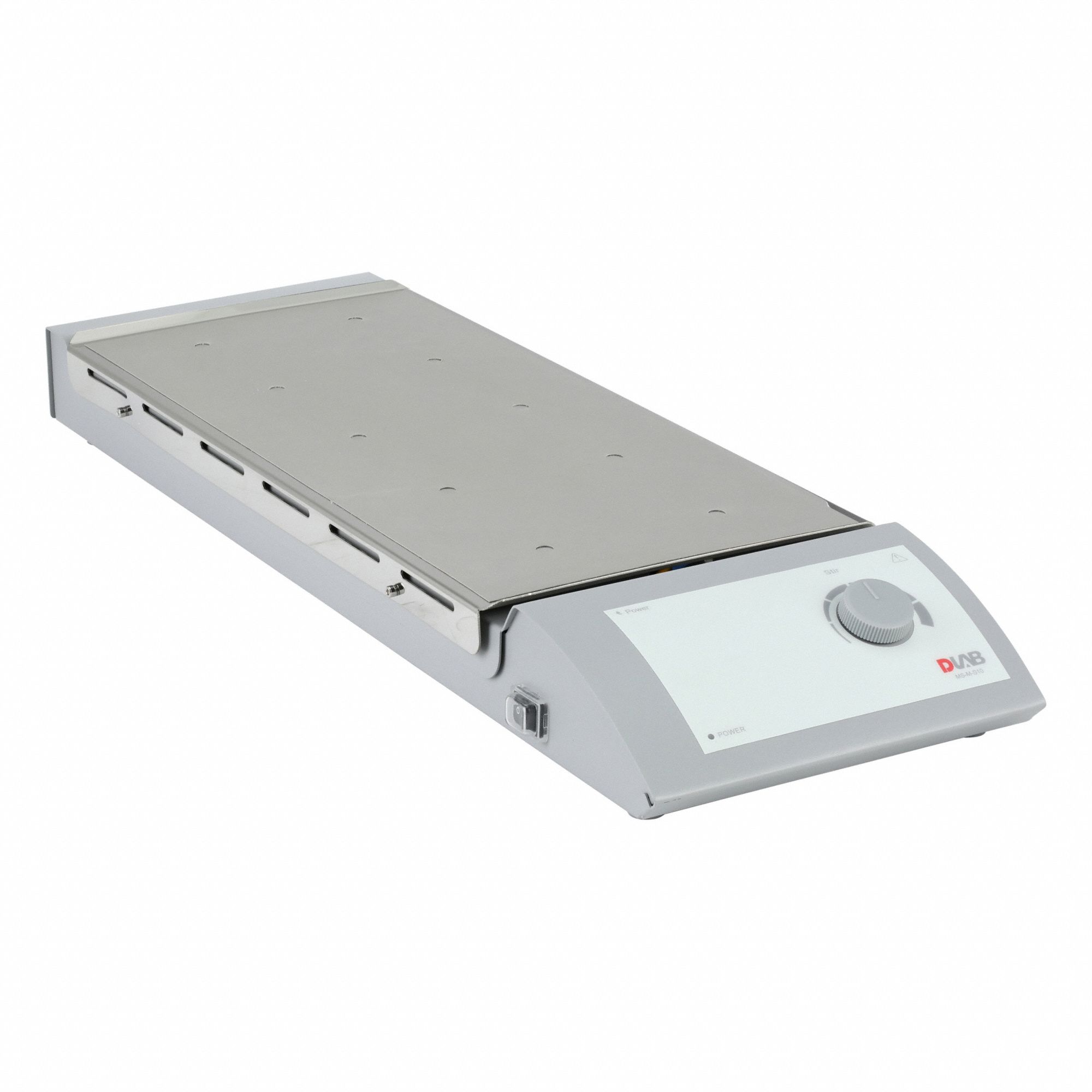 Magnetic Stirrer: 10 Positions, 8 in Plate Wd, 19 1/2 in Plate Lg, Rectangular, Stainless Steel