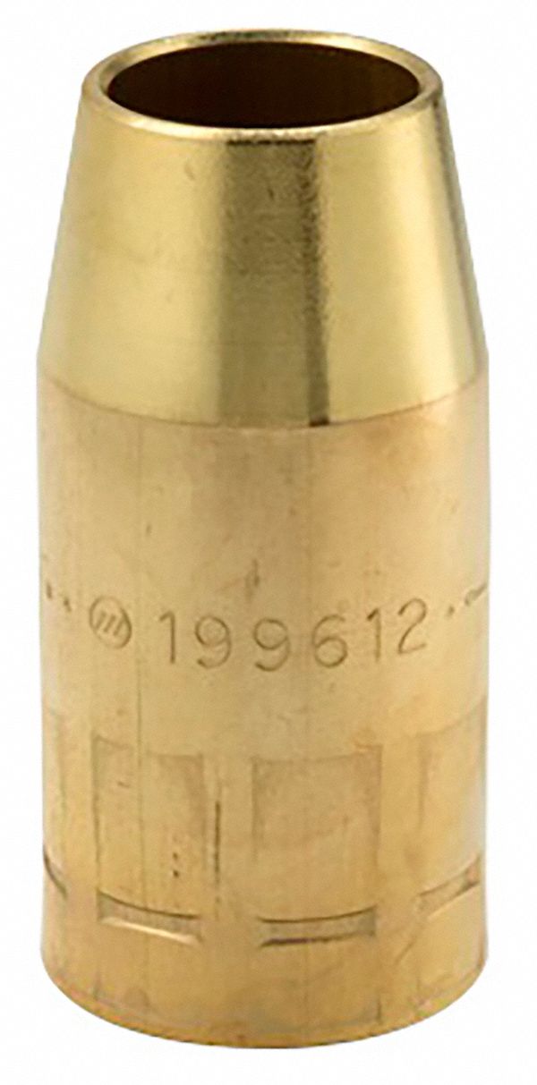 NOZZLE, FASTIP, ¾ IN BORE DIAMETER, STRAIGHT, BRASS, MILLER