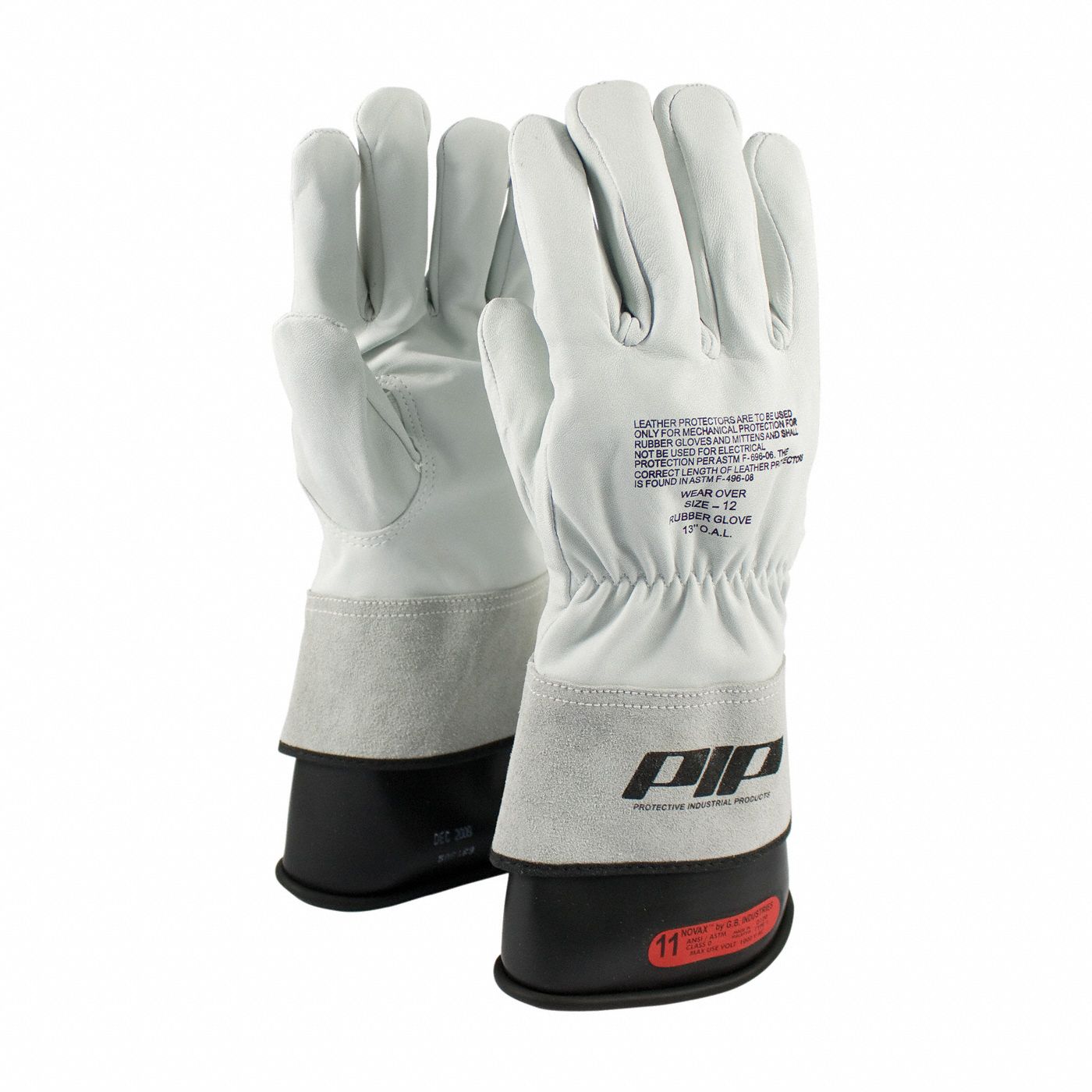 Electrical-Insulating Glove Protectors: PIP, For Class 0/Class 00 Volt Class, Natural, 1 PR