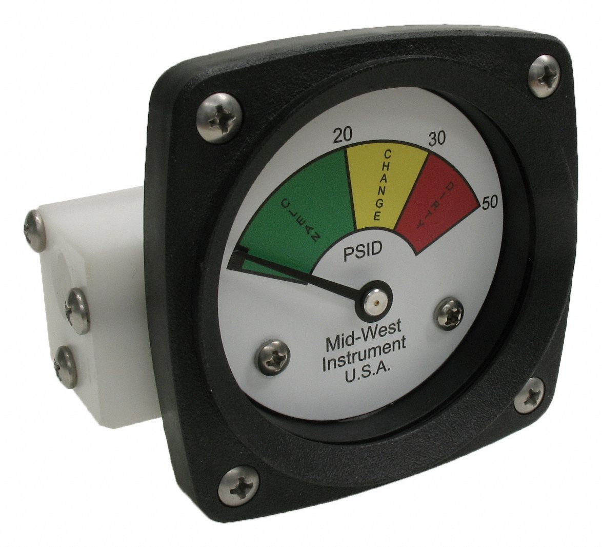 3-Color Differential Pressure Indicator: 1, 000 psig Max. Static Pressure, 522