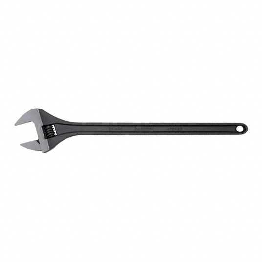 PROTO, Alloy Steel, Black Oxide, Adjustable Wrench - 61TH83
