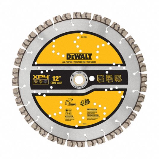 DEWALT 12 in Blade Dia. 1 in Arbor Size Diamond Saw Blades