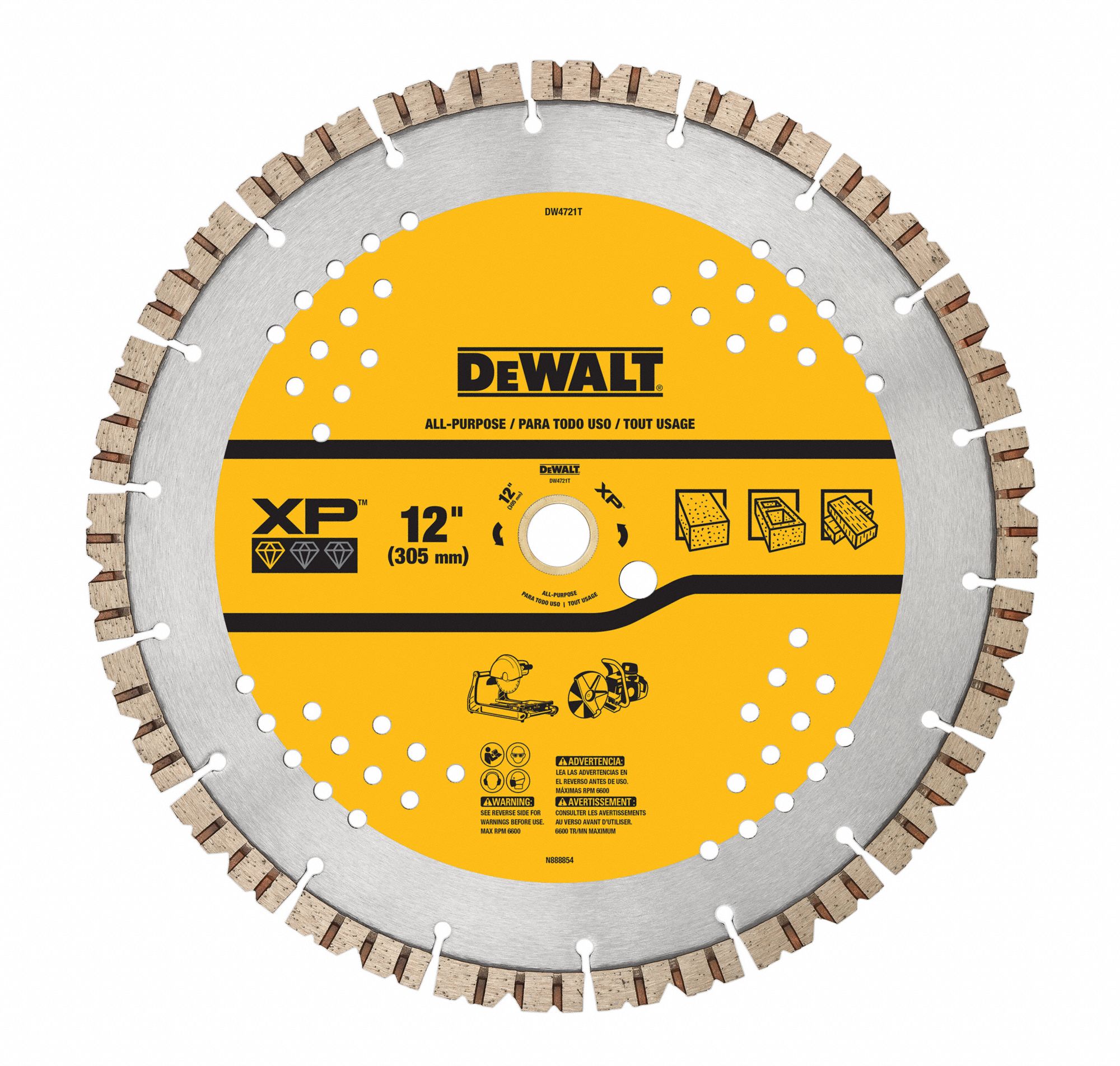 DIAMOND SAW BLADES,BETTER,12 IN,WET/DRY