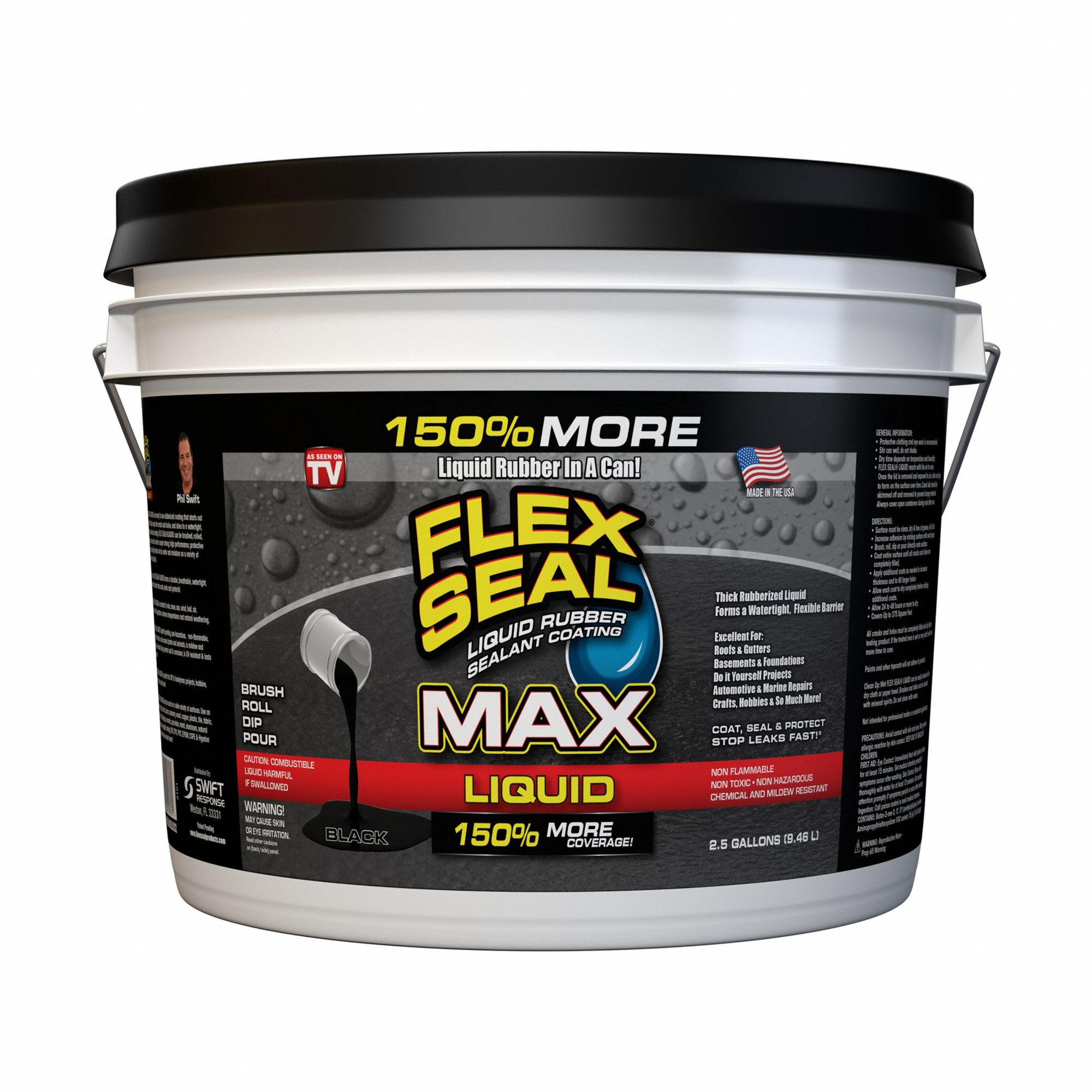 Flex Seal Liquid Max (2.5-Gallon, Black)