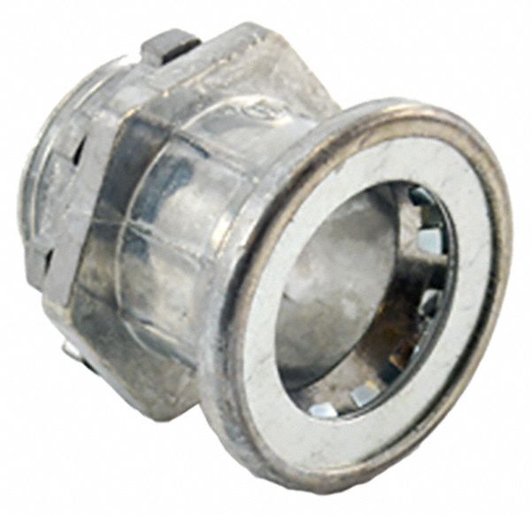 Connector: Zinc, 1/2 in Trade Size, 1 5/32 in Overall Lg, Non-Insulated