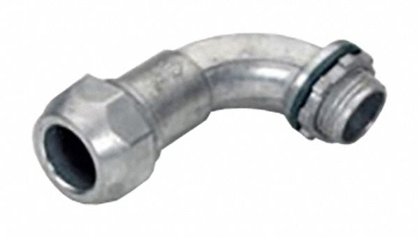 MC Cable Connector, 1/2" NPT, Zinc, Silver